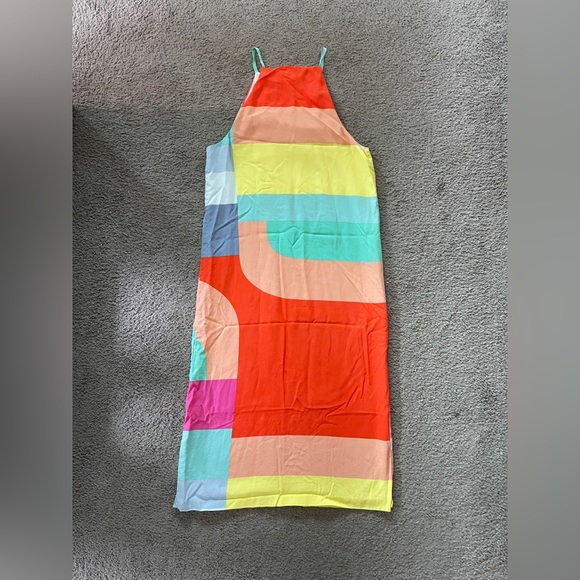 Mara Hoffman Color Block Midi Shift Dress - Picture 5 of 6